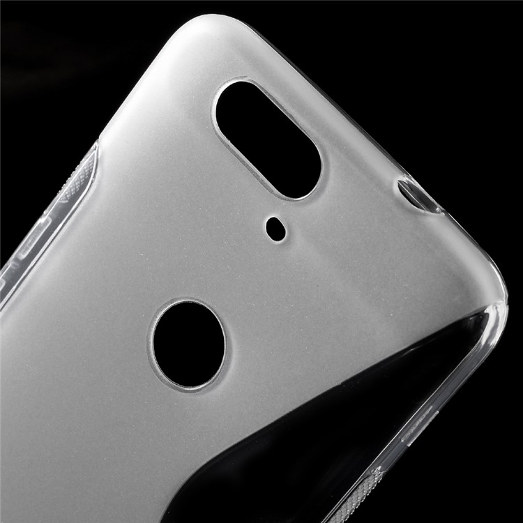 S Shape Anti-slip TPU Shell for Huawei Nexus 6P - Transparent-4