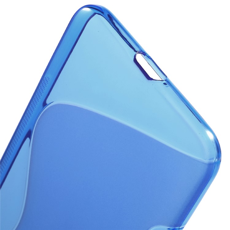 S Shape Anti-slip TPU Phone Case for Huawei Nexus 6P - Blue-3