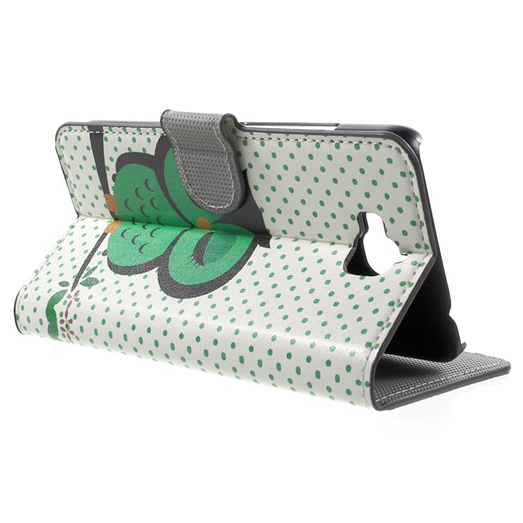 PU Leather Case Cover with Stand for Huawei Y6 Pro / Enjoy 5 - Sleeping Owl on the Branch-3