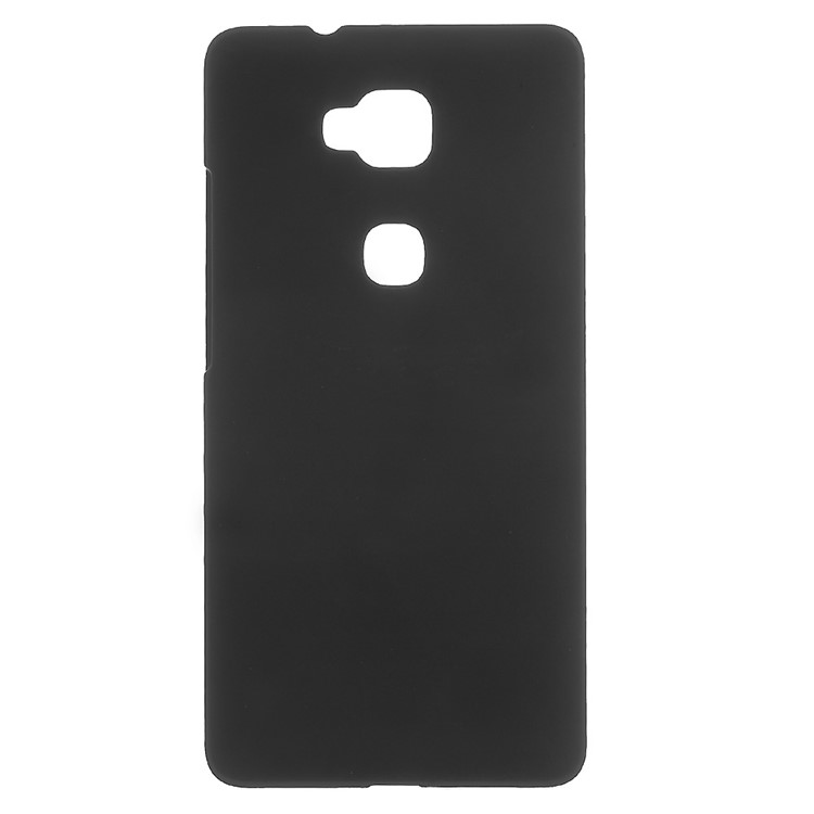 Soft Feel Rubberized Plastic Case for Huawei Honor Play 5X / Honor 5X - Black-1