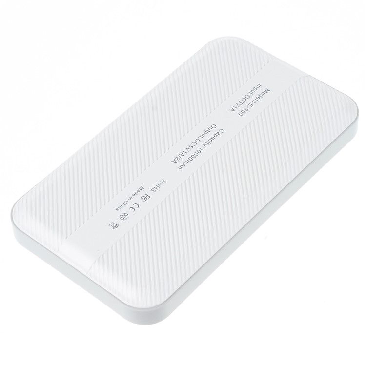 LEYOU LE-350 10000mAh External Power Bank Charger for iPhone iPod Samsung Pokemon Game Sony - White-4