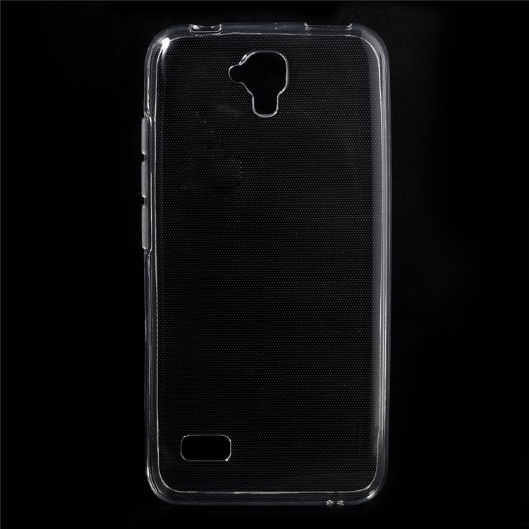 Slim Glossy Gel TPU Cover Case for Huawei Y5 Y560 with Non-slip Inner - Transparent-1