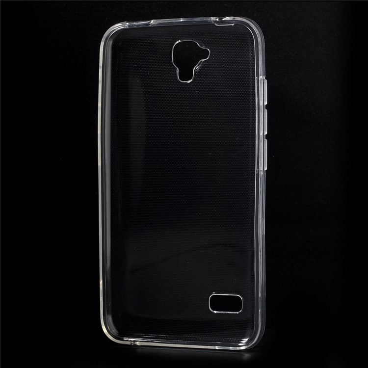 Slim Glossy Gel TPU Cover Case for Huawei Y5 Y560 with Non-slip Inner - Transparent-2