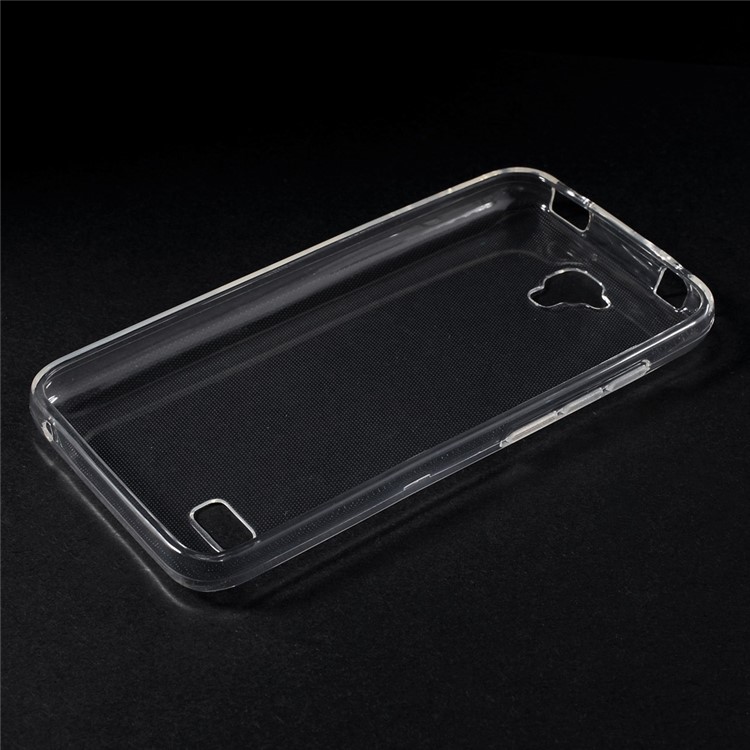 Slim Glossy Gel TPU Cover Case for Huawei Y5 Y560 with Non-slip Inner - Transparent-3