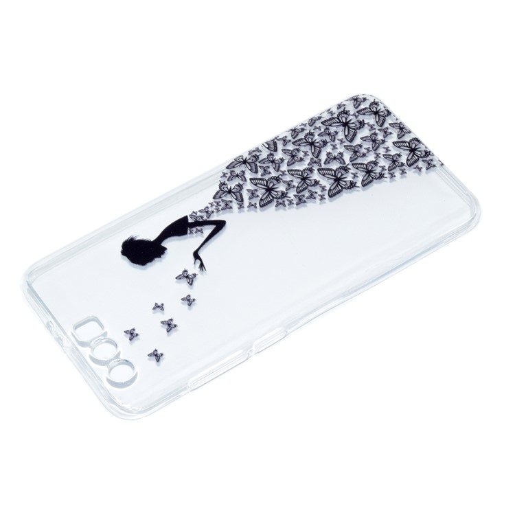 Ultra-thin Patterned Soft TPU Mobile Phone Shell for Huawei Honor 9 - Butterfly Girl-4