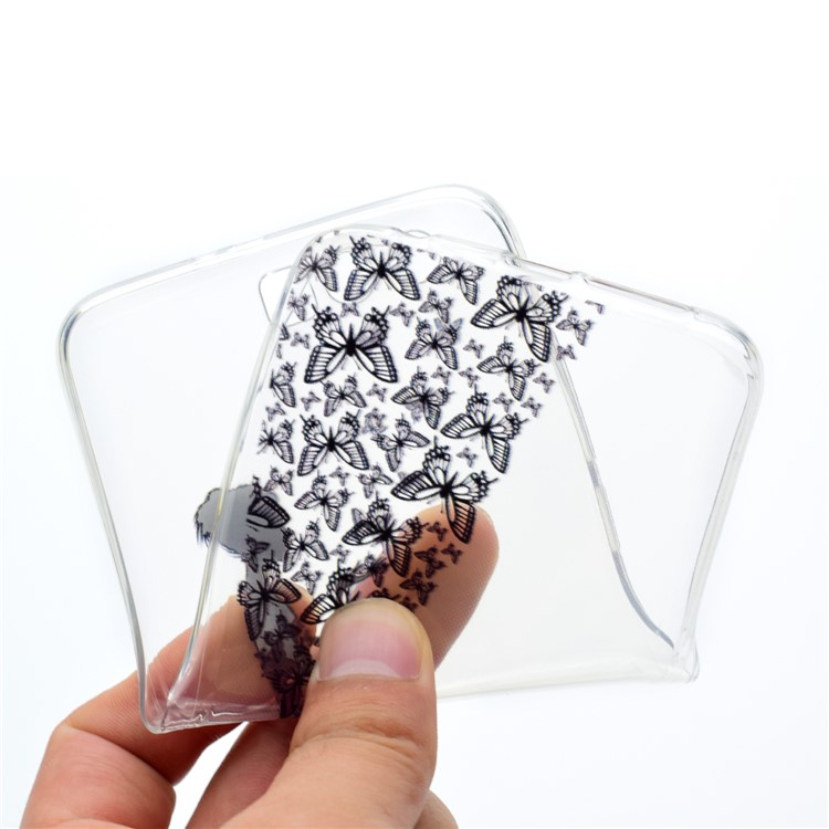 Ultra-thin Patterned Soft TPU Mobile Phone Shell for Huawei Honor 9 - Butterfly Girl-5