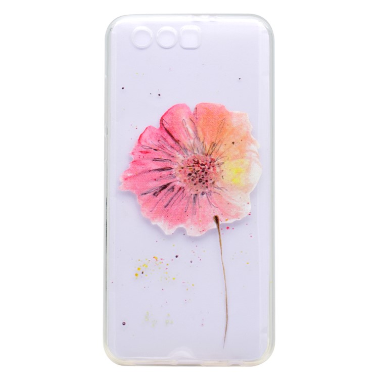 Ultra-thin Patterned Soft TPU Back Phone Case Accessory for Huawei Honor 9 - Galsang Flower-1