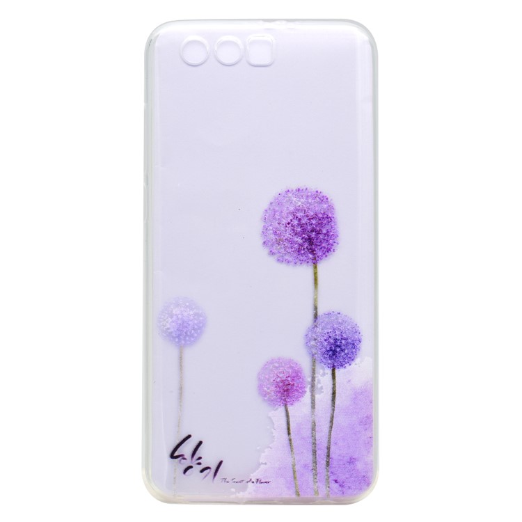 Ultra-thin Patterned Soft TPU Back Casing for Huawei Honor 9 - Dandelion-1