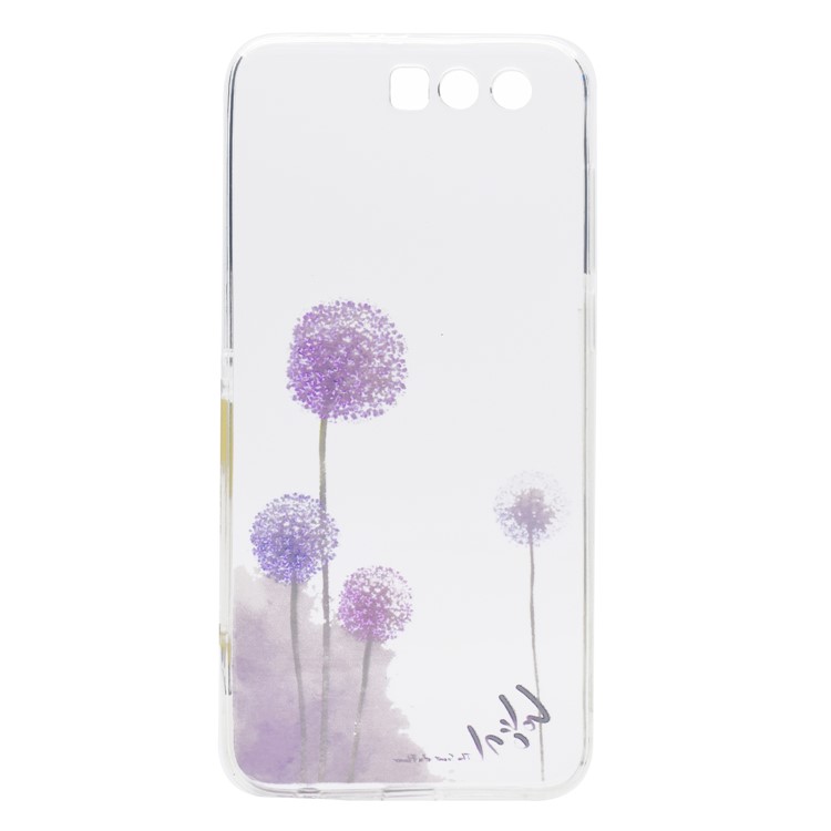 Ultra-thin Patterned Soft TPU Back Casing for Huawei Honor 9 - Dandelion-2