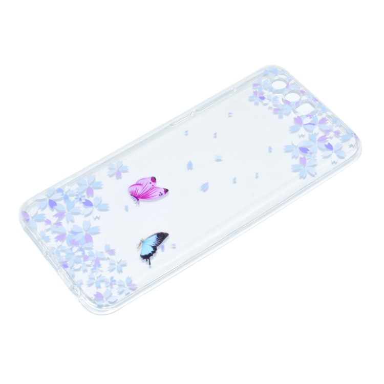 For Huawei Honor 9 Patterned Ultra-thin Soft TPU Mobile Phone Case - Two Butterflies-3