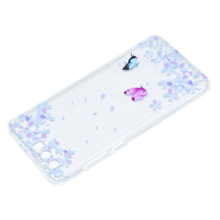 For Huawei Honor 9 Patterned Ultra-thin Soft TPU Mobile Phone Case - Two Butterflies-4