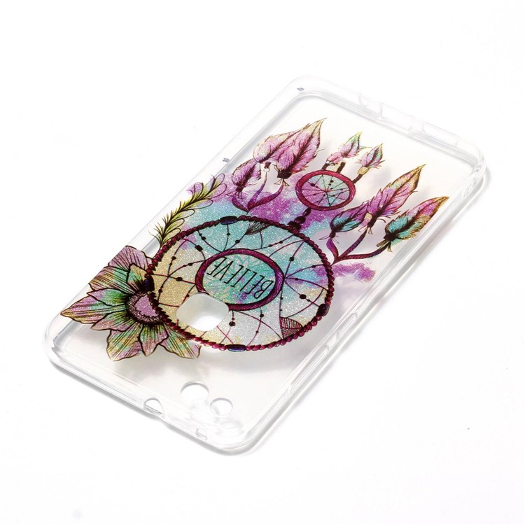 Clear IMD Patterned Glitter Powder TPU Cellphone Casing for Huawei P10 Lite - Dream Catcher-5