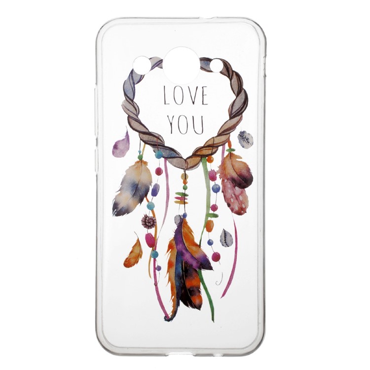 For Huawei Y5 (2017) / Y6 (2017) Flexible IMD Pattern Printing TPU Mobile Case - Dream Catcher-1