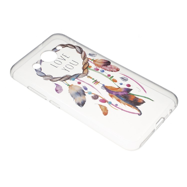 For Huawei Y5 (2017) / Y6 (2017) Flexible IMD Pattern Printing TPU Mobile Case - Dream Catcher-2
