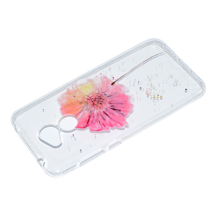 Pattern Printing Flexible TPU Gel Cover for Huawei Honor 6A / Honor 5C pro - Beautiful Flower-3