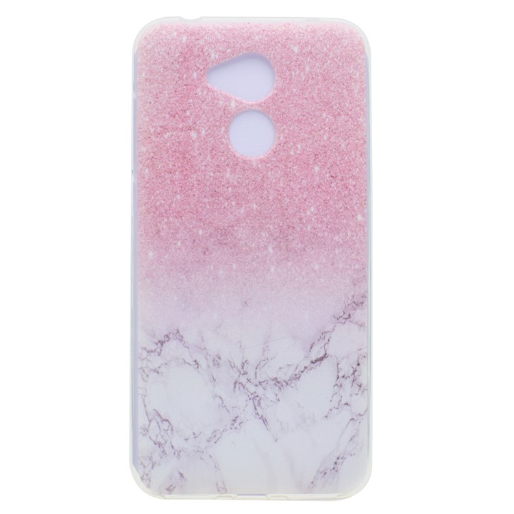 For Huawei Honor 6A / Honor 5C pro Pattern Printing Soft TPU Mobile Shell - Sequin Marble Grain-1