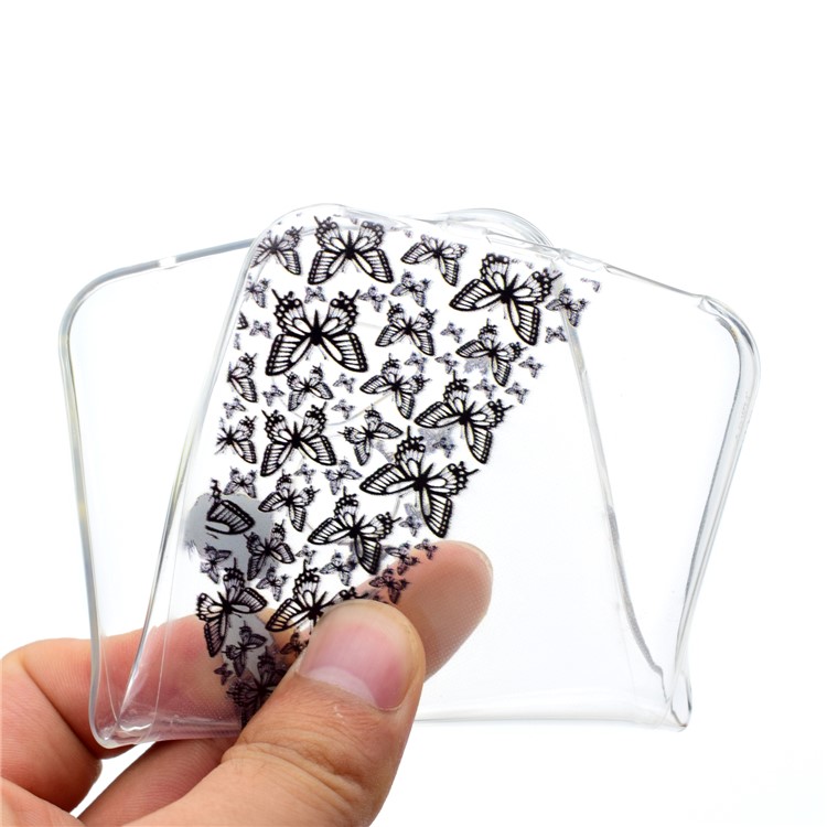 Pattern Printing Soft TPU Mobile Casing for Huawei Honor 6A / Honor 5C pro - Butterfly Lady-4