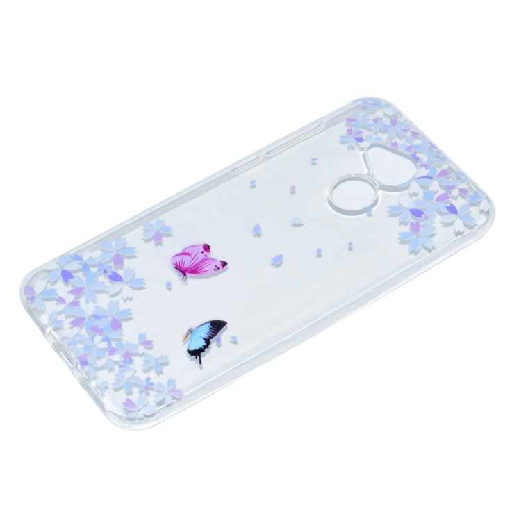 For Huawei Honor 6A / Honor 5C pro Pattern Printing Soft TPU Protective Cover - Beautiful Butterflies-2