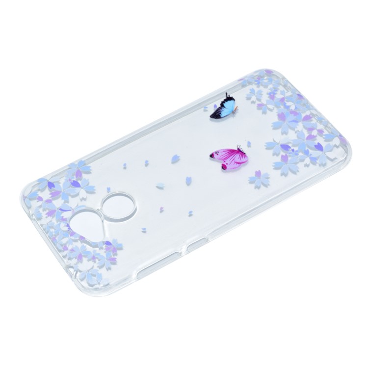 For Huawei Honor 6A / Honor 5C pro Pattern Printing Soft TPU Protective Cover - Beautiful Butterflies-3