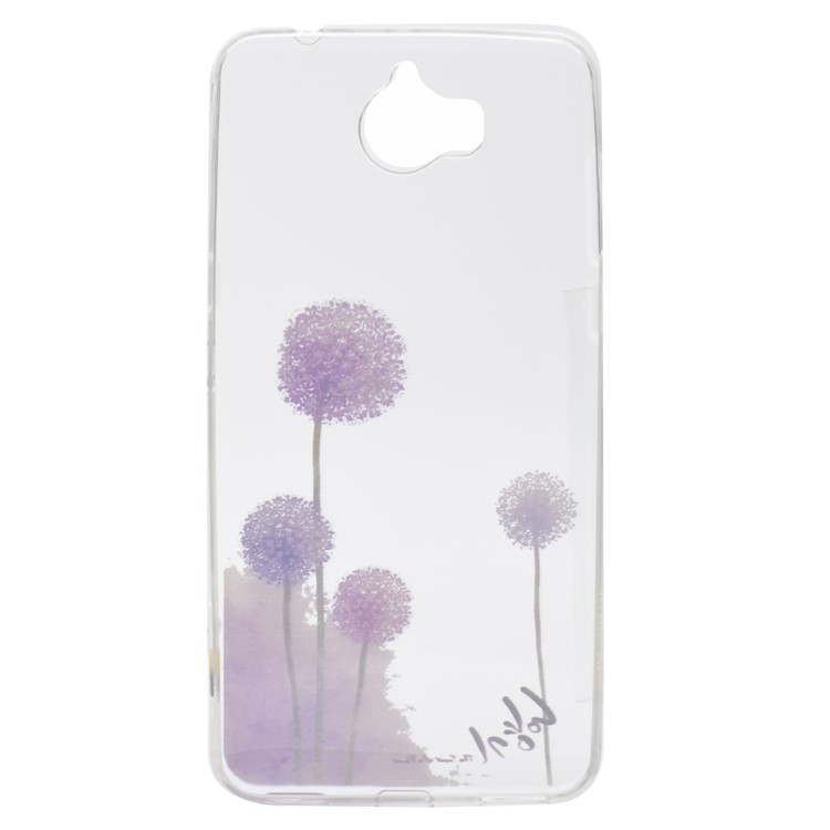 Pattern Printing TPU Gel Case for Huawei Y5 (2017) / Y6 (2017) - Dandelion Pattern-2