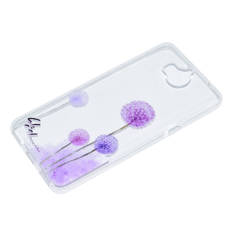 Pattern Printing TPU Gel Case for Huawei Y5 (2017) / Y6 (2017) - Dandelion Pattern-3