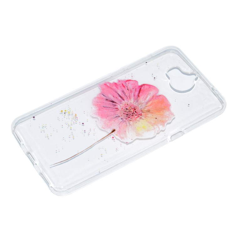 Pattern Printing TPU Cover Shell for Huawei Y5 (2017) / Y6 (2017) - Vivid Flower-3