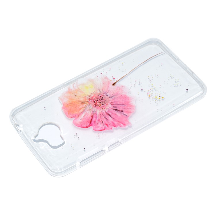 Pattern Printing TPU Cover Shell for Huawei Y5 (2017) / Y6 (2017) - Vivid Flower-4