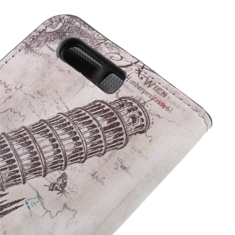 Printing Pattern Wallet Leather Stand Phone Cover for Huawei Honor 9 - Eiffel Tower-8