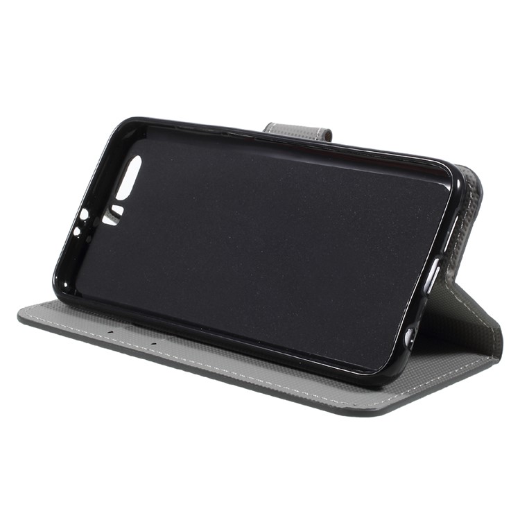 Printing Pattern PU Leather Card Holder Stand Mobile Case for Huawei Honor 9 - Voyage Paris-4