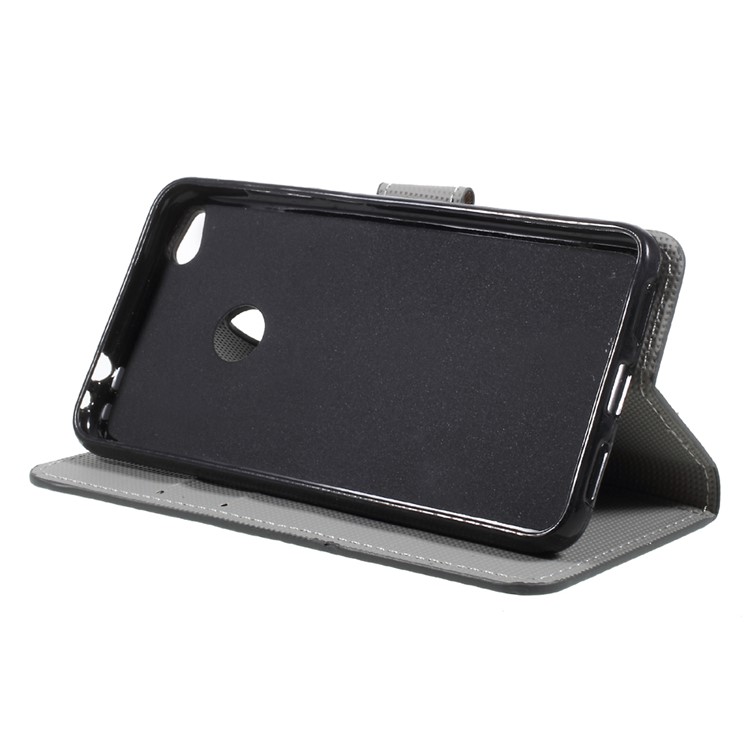 PU Leather Pattern Printing Wallet Stand Phone Casing for Huawei P8 Lite (2017) / Honor 8 Lite - Voyage Paris-4