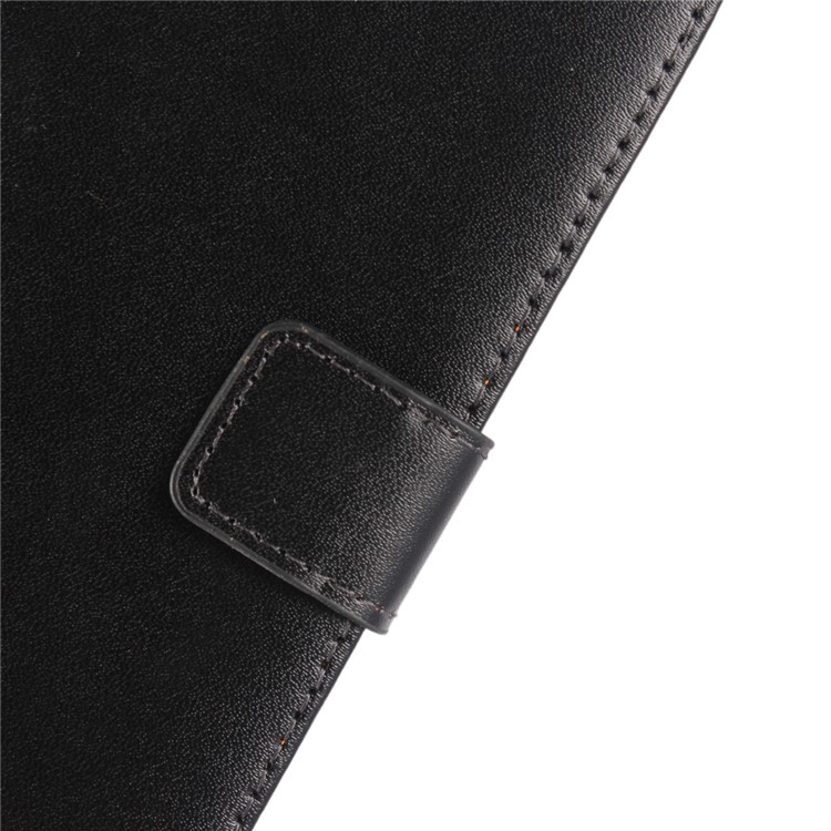 Split Leather Magnetic Wallet Flip Stand Phone Case for Huawei Y5 (2017) - Black-5