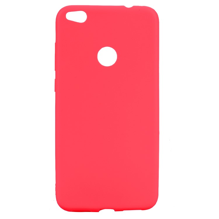 Matte Anti-fingerprint TPU Mobile Phone Casing for Huawei P8 Lite (2017) / Honor 8 Lite - Red-2