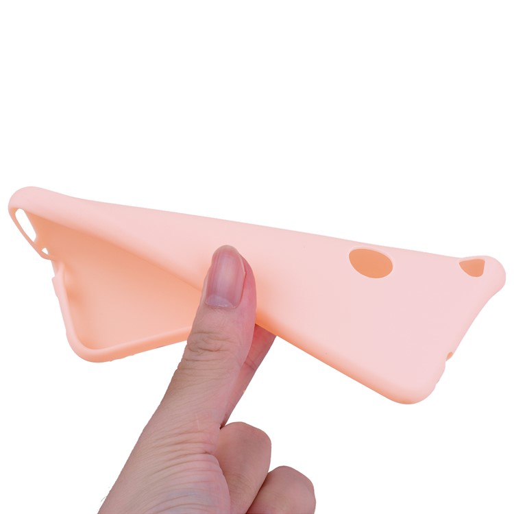 Matte Anti-fingerprint TPU Mobile Phone Cover for Huawei P8 Lite (2017) / Honor 8 Lite - Pink-7
