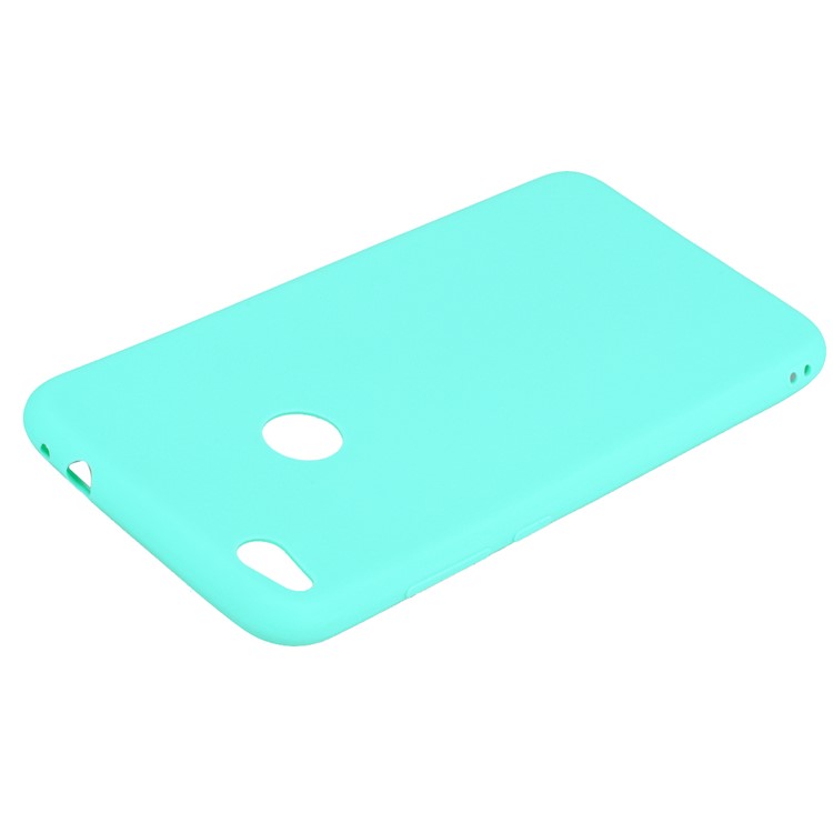 Matte Anti-fingerprint TPU Mobile Phone Casing Shell for Huawei P8 Lite (2017) / Honor 8 Lite - Cyan-4