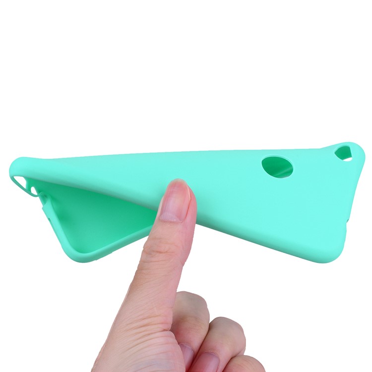 Matte Anti-fingerprint TPU Mobile Phone Casing Shell for Huawei P8 Lite (2017) / Honor 8 Lite - Cyan-7