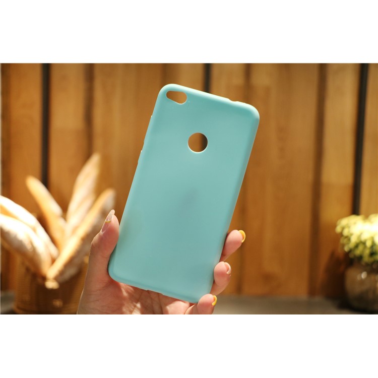 Matte Anti-fingerprint TPU Mobile Phone Casing Shell for Huawei P8 Lite (2017) / Honor 8 Lite - Cyan-8