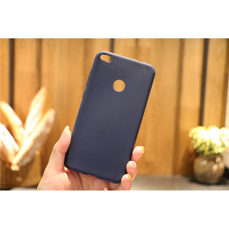 Matte Anti-fingerprint TPU Mobile Protection Shell for Huawei P8 Lite (2017) / Honor 8 Lite - Dark Blue-8