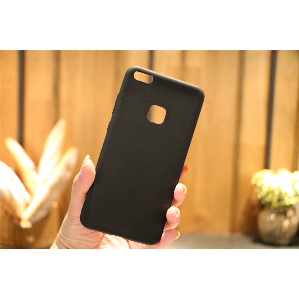 Per Huawei P10 Lite Matte Anti-fingerprint TPU Case Del Telefono - Nero