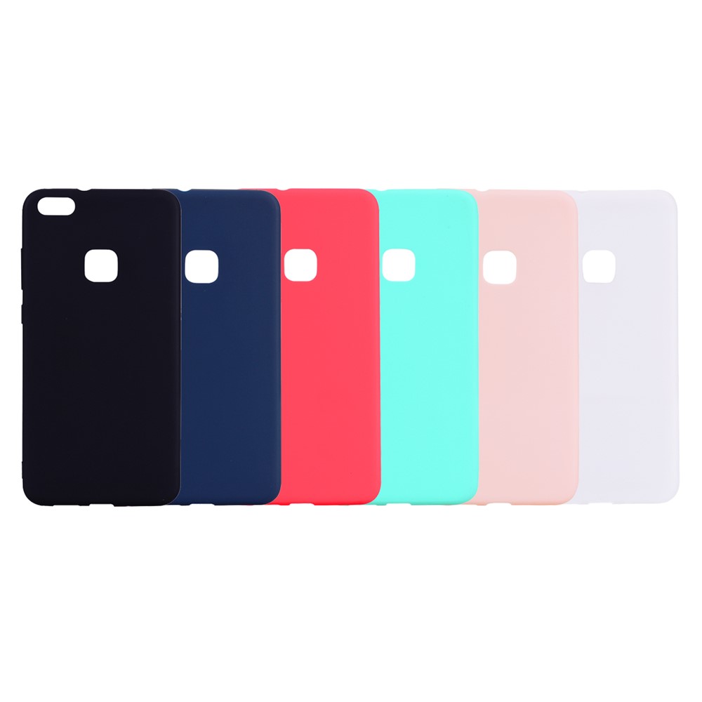 Para Huawei P10 Lite Matte Anti-dingprint TPU Case de Teléfono TPU - Negro