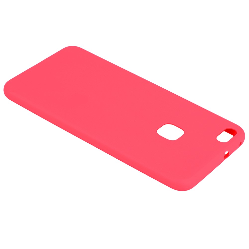 For Huawei P10 Lite Matte Anti-fingerprint TPU Mobile Phone Case Accessory - Red-5