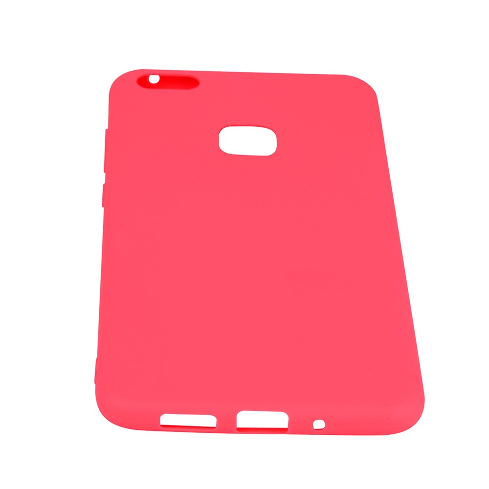 For Huawei P10 Lite Matte Anti-fingerprint TPU Mobile Phone Case Accessory - Red-6