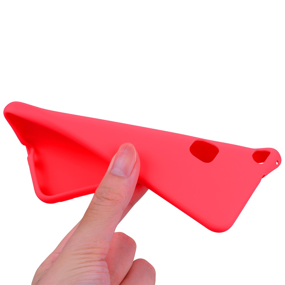For Huawei P10 Lite Matte Anti-fingerprint TPU Mobile Phone Case Accessory - Red-7