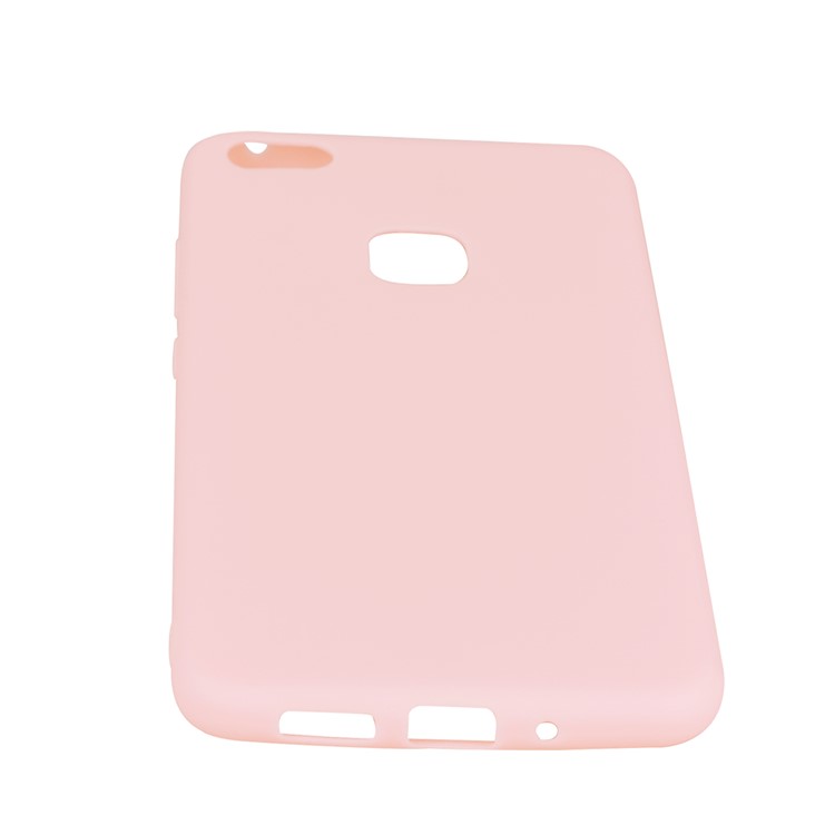 For Huawei P10 Lite Frosted Anti-fingerprint Soft TPU Phone Cover - Pink-6