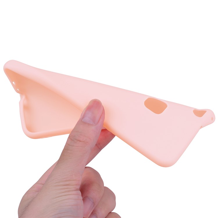 For Huawei P10 Lite Frosted Anti-fingerprint Soft TPU Phone Cover - Pink-7