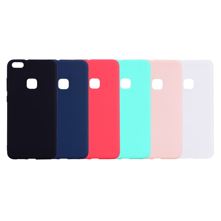 For Huawei P10 Lite Frosted Anti-fingerprint Soft TPU Phone Cover - Pink-9