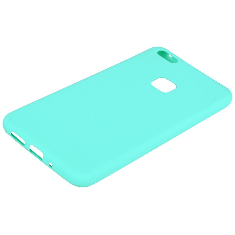 TPU Matte Ultra-thin Anti-fingerprint Phone Cover Shell for Huawei P10 Lite - Cyan-3