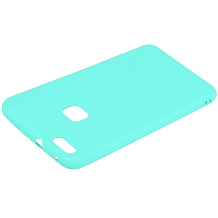 TPU Matte Ultra-thin Anti-fingerprint Phone Cover Shell for Huawei P10 Lite - Cyan-4