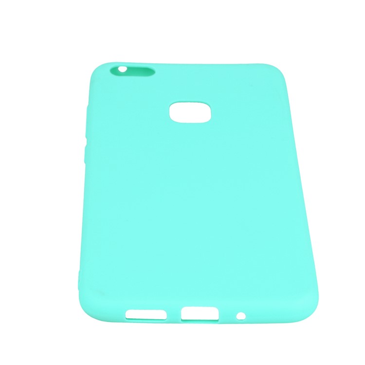 TPU Matte Ultra-thin Anti-fingerprint Phone Cover Shell for Huawei P10 Lite - Cyan-6