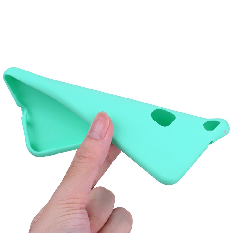 TPU Matte Ultra-thin Anti-fingerprint Phone Cover Shell for Huawei P10 Lite - Cyan-7