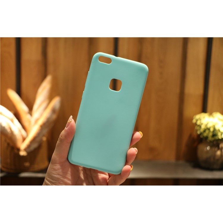 TPU Matte Ultra-thin Anti-fingerprint Phone Cover Shell for Huawei P10 Lite - Cyan-8